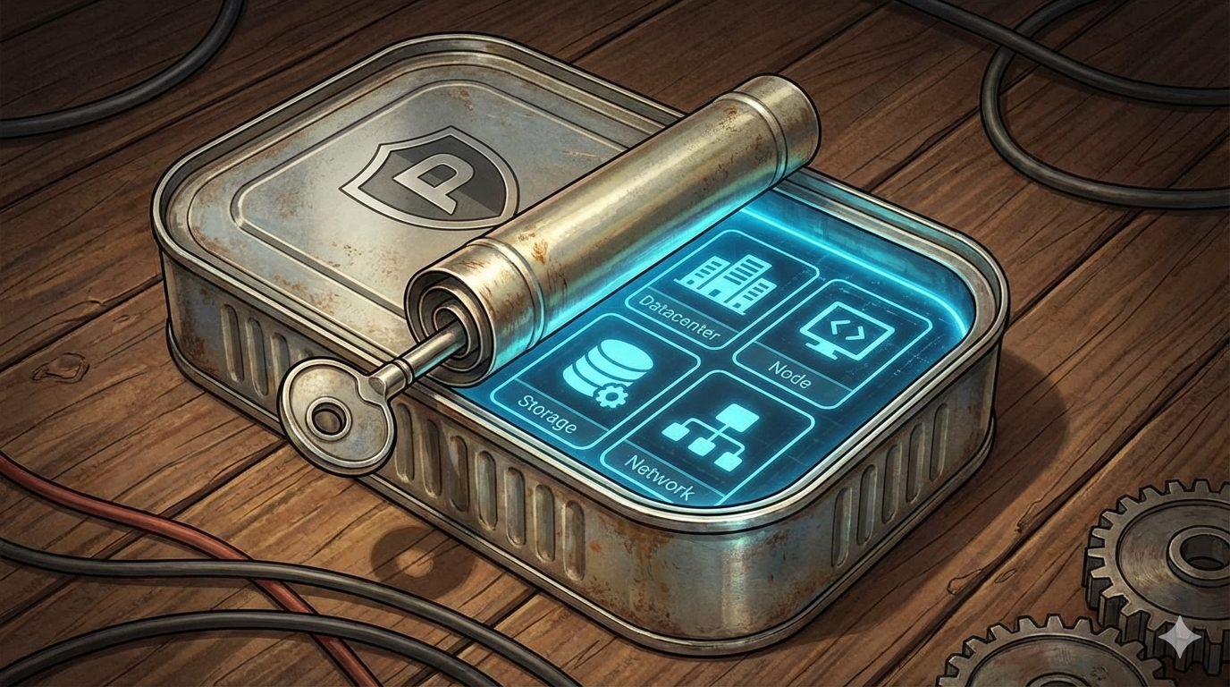 Guía 04: El tour turistico. Las cuatro zonas del dashboard en Proxmox.